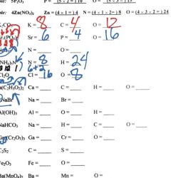 Counting atoms in chemical formulas worksheet answers